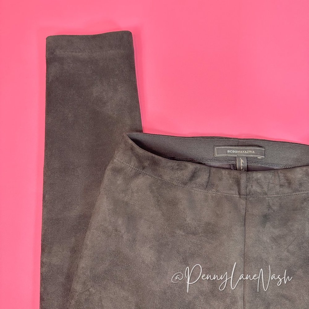 BCBGMaxazria Mason Faux Suede Legging Black - Picture 7 of 11